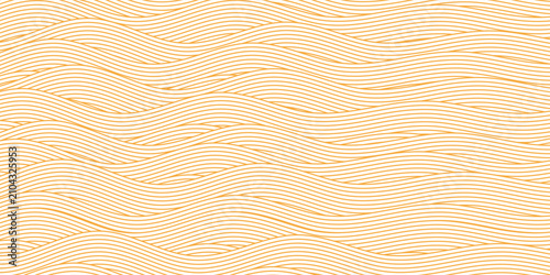 Billede på lærred Yellow instant noodles, pasta and spaghetti texture with geometric wavy lines