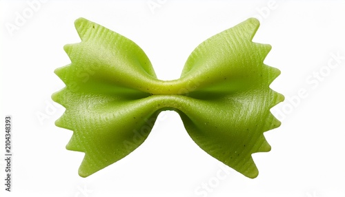 Single Green Farfalle Pasta With Transparent Background