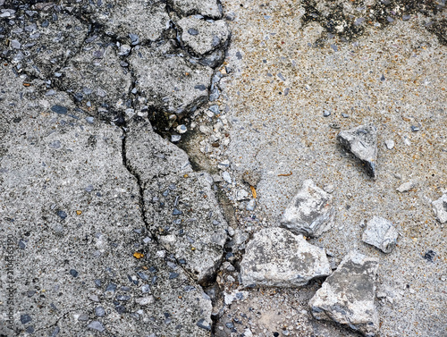 cracked concrete floor as background