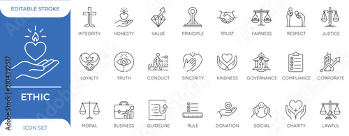 Photos Business Ethic, Corporate Governance, Integrity, Honesty, Trust, Justice, Core V