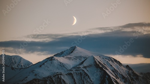 Alaskan moonrise