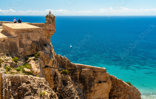 Scenic sight in Alicante, lovely sea town in the Valencian Community, Spain.