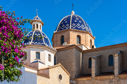 Scenic sight in Altea, lovely town in the Province of Alicante, Spain.