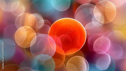 Vibrant bokeh lights creating a soft, dreamy, and colorful abstract background effect