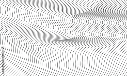 Minimal abstract wavy lines background design