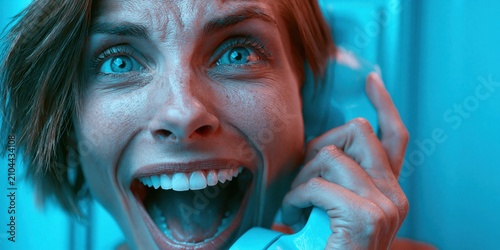 Sudden fright on the phone call