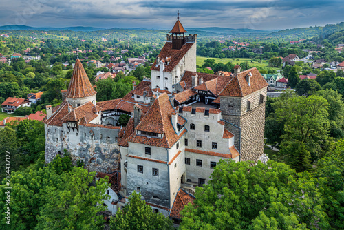 Bran Castle aerial view