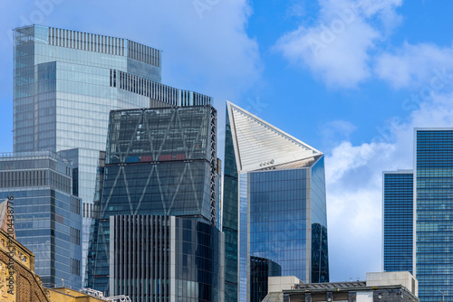 London city financial business center panorama skyline view