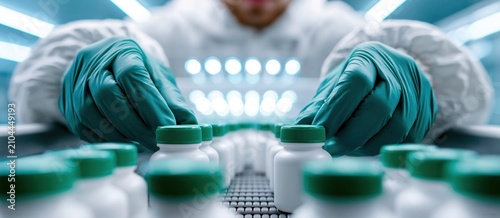 Pharmaceutical research and development in a lab setting
