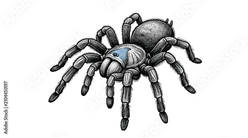 Fotografía Detailed illustration of a spider.
