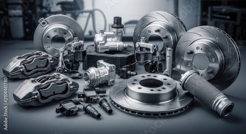 HighPerformance Automotive Brake System Components Collection.