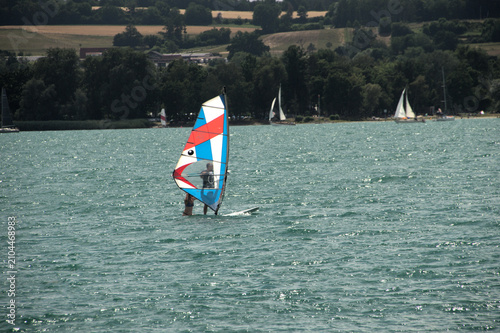 Obraz na płótnie Windsurfer on Lake Constance