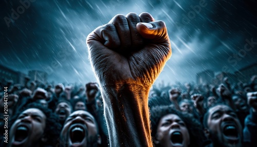 Rise up fight for change express your voice