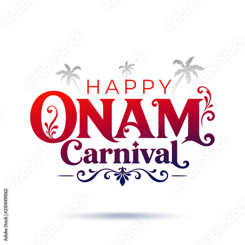 Logotype design for Onam Carnival.