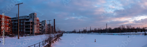 Canal Lachine winter, Montreal