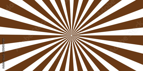 Принти на полотні Abstract radial burst pattern with alternating brown and white stripes emanating from a central point, creating a mesmerizing visual effect