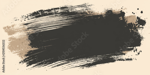 Obraz na płótnie Abstract Blue Ocean Wave Grunge Background with Paint Brush Texture, Ink Splashe
