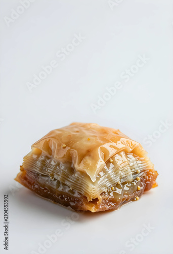 Close-up of a glazed baklav...