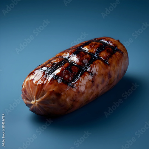 Close-up of grilled sausage...
