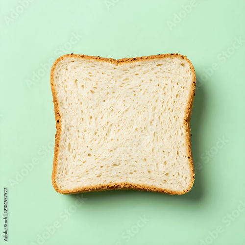 Single slice of white bread...