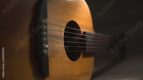 Canvastavla Intimate Guitar Detail