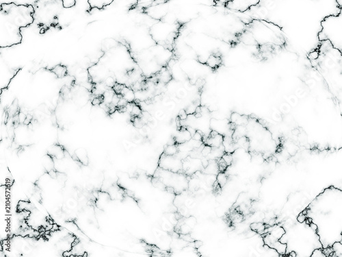 Obraz na plátne White marble texture with black veining seamless pattern background