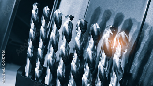 Quadro em tela various types drill bits milling cutter
