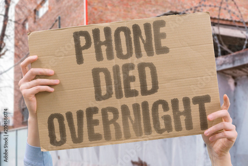 Foto "Phone Died Overnight" Battery drained while idle