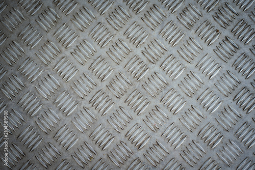 metal diamond plate ; abstract industrial background 
