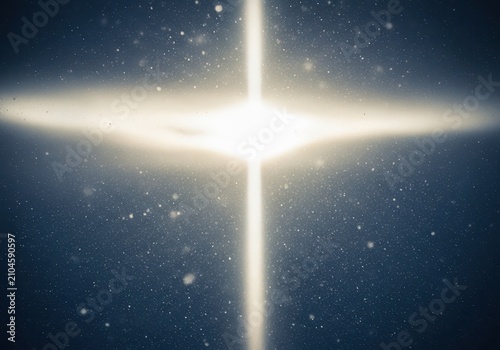 Intense winter snow squall with bright, dazzling sunlight streaming through the atmosphere, illuminating the falling snow crystals, sunshine, sunrays, pristine