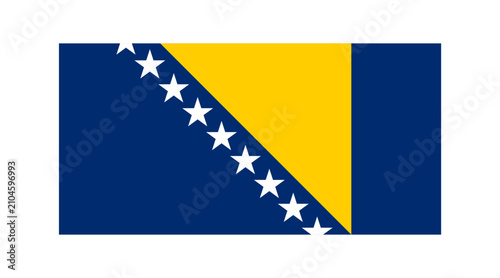 Foto Flag of Bosnia and Herzegovina