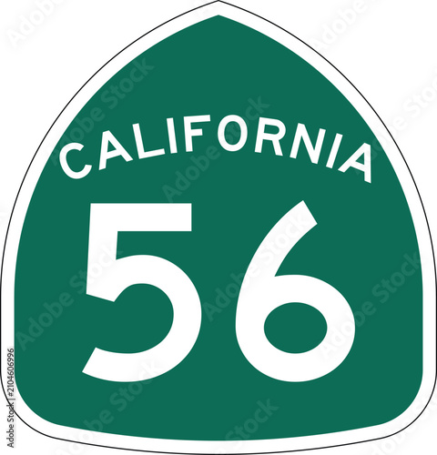 California 56 State Highway Marker Shield