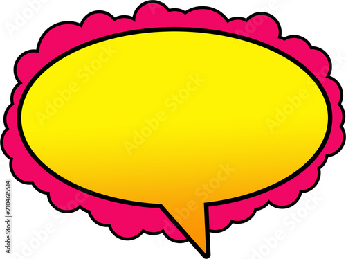 Colorful Patterned Speech Bubbles Set