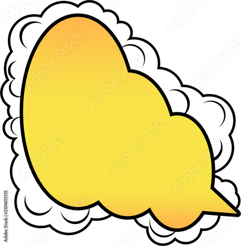 Colorful Patterned Speech Bubbles Set