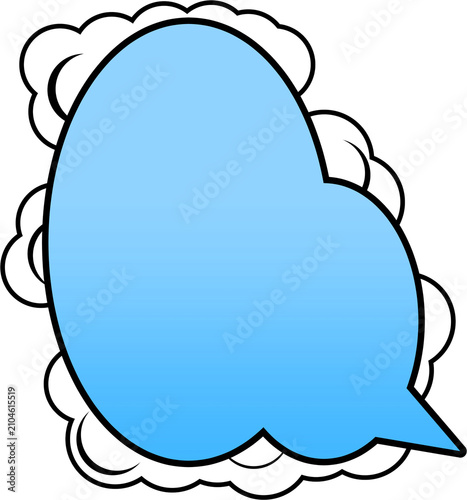 Colorful Patterned Speech Bubbles Set
