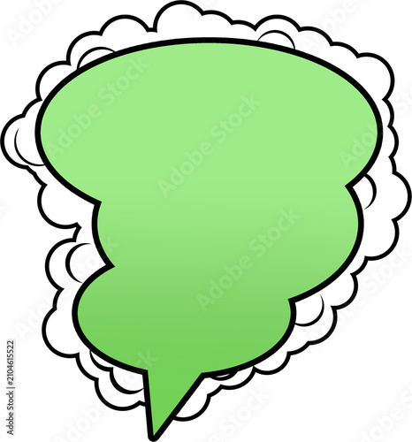 Colorful Patterned Speech Bubbles Set