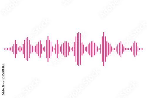 Sound wave icon PNG on transparent background. Audio waveform clipart for music production, podcast, voice recording, streaming platforms, media apps, UI design and digital projects. High resolution