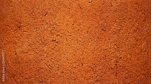 Rustic Terracotta Texture Background Close-up of Red Clay Surface