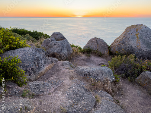 Sunrise Over Ocean From The Bluff