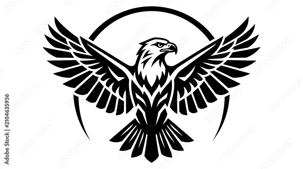 Fototapeta premium Eagle emblem graphic design