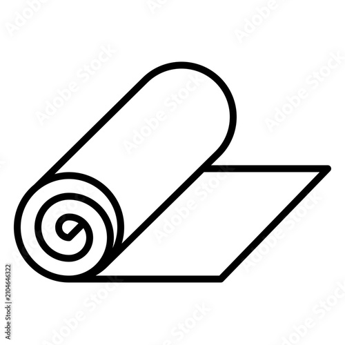 mat icon with outline style