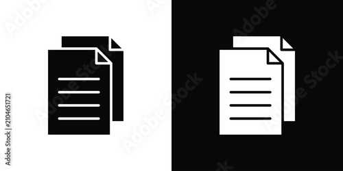 Cuadro en lienzo Duplicate icon for creative designs