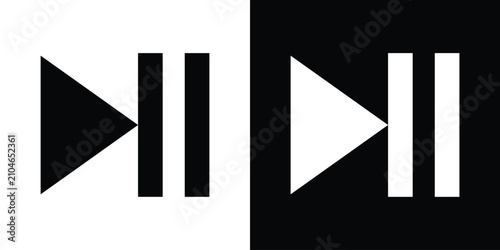 Fotografie Play pause icon for creative designs