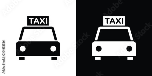 Schilderij op canvas Taxi icon for creative designs