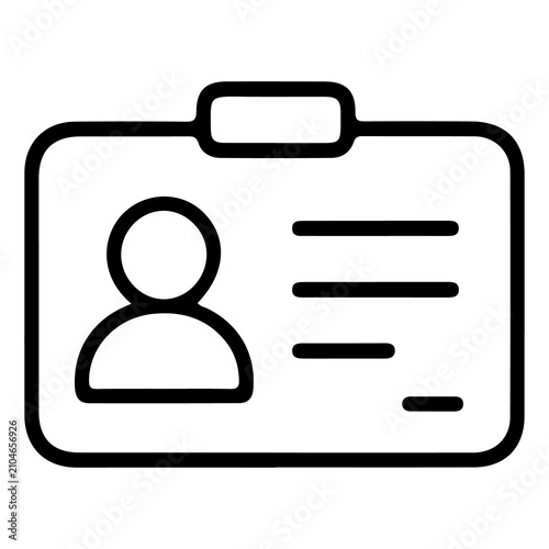 Fotografía ID Card and Identification Badge Icon