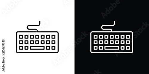 Tableau sur toile Keyboard icon vector logos kit. EPS10