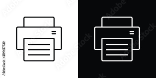 Cuadro en lienzo Printer icon vector logos kit. EPS10