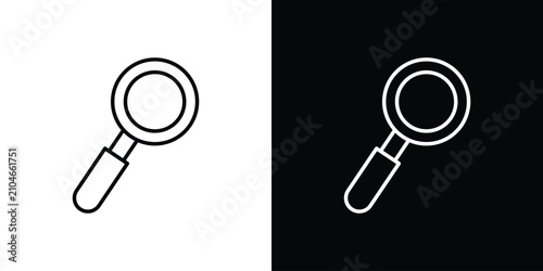 Quadro su tela Research icon