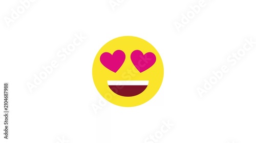love emoji face animated video