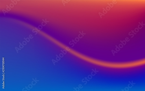 Abstract Neon Gradient Background with Glowing Curved Wave Line